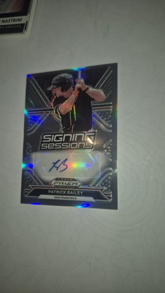 2021 Prizm Draft Picks Signing Sessions Patrick Bailey SS-PB