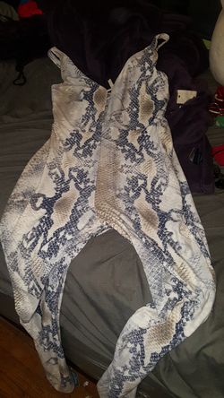 Snake print bodysuit