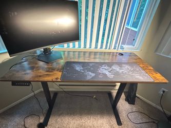 Standing desk and chair