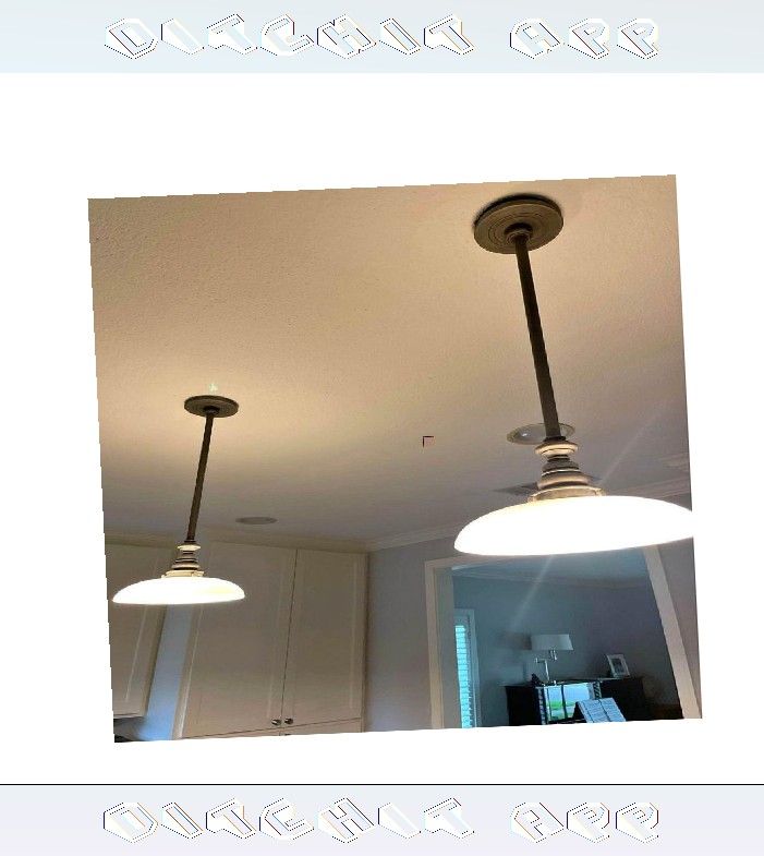 Rare Hanging Light - Unique Design Touch recent field