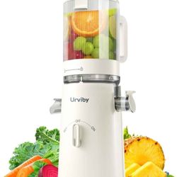 Juicer Machines, 2-in-1 Cold Press Juicer for Juice & Sorbet, suit for Vegetable and Fruit with 5-Inch Wide Chute