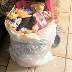 SIZE 4T Girl Clothes And A Few Barbies