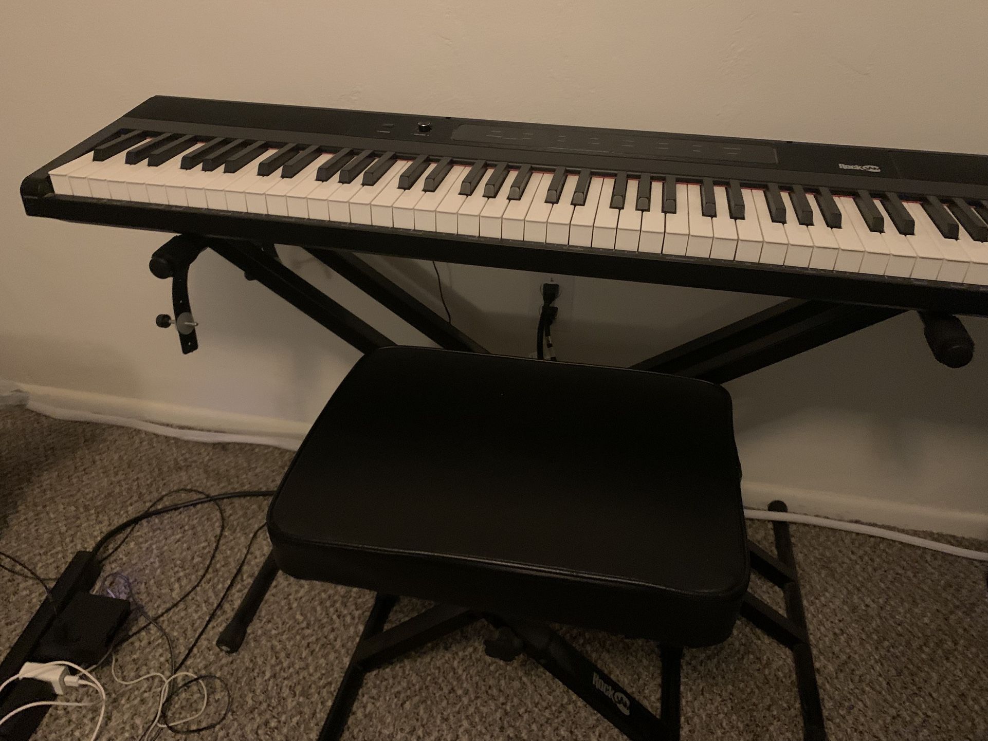 RockJam 88 Key Digital Piano With Base And Stand