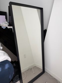 Ikea Black Mirror Full Length Mirror - Pickup by 8/14