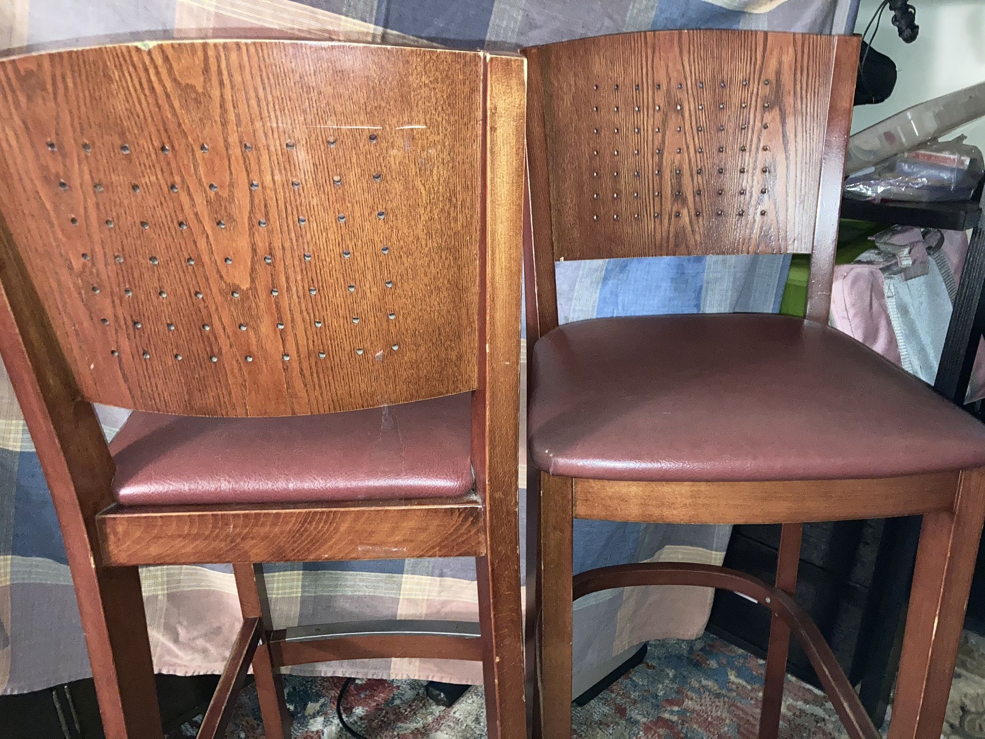 Leather High Seat Chair
