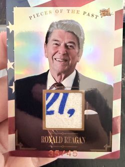 🇺🇸 RONALD REAGAN AUTHENTIC HISTORICAL RELIC — LOW NUMBERED 35/45
