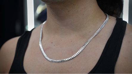 Handmade Miami Cuban Link - 6MM 22" - .950 Silver Chain