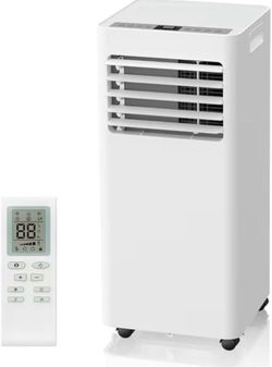 Portable Air Conditioners 8000 BTU,Quiet Portable AC Units for Rooms 3-IN-1 Cools Up to 500 Sq.Ft with Dehumidifier,Fan,Remote Control,24H Timer,Sleep