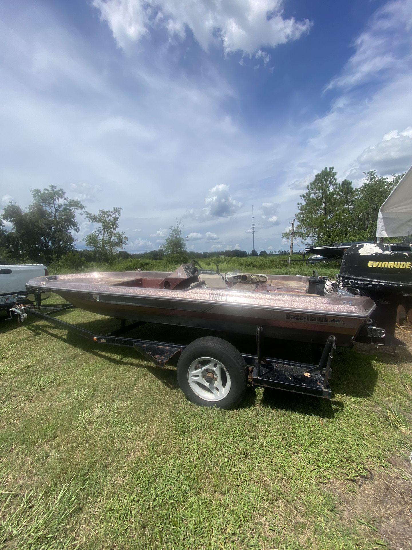 1987 Bass hawk 18’