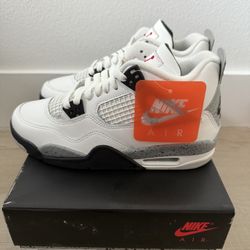 Air Jordan 4 Retro White Cement Sz 6.5Y