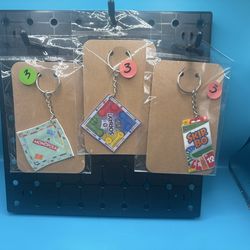 Handmade board game keychains