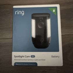 Ring Spotlight Cam Pro Battery Black - Brand New!