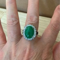 Silver Rings Green Jade Rings Jewelry Unisex Lucky Jade Rings Jade Rings 