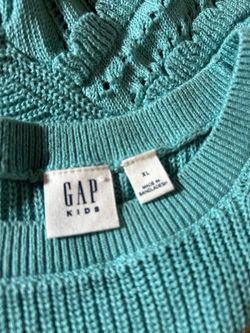 Turquoise Gap Kids Knit Sweater Size XL