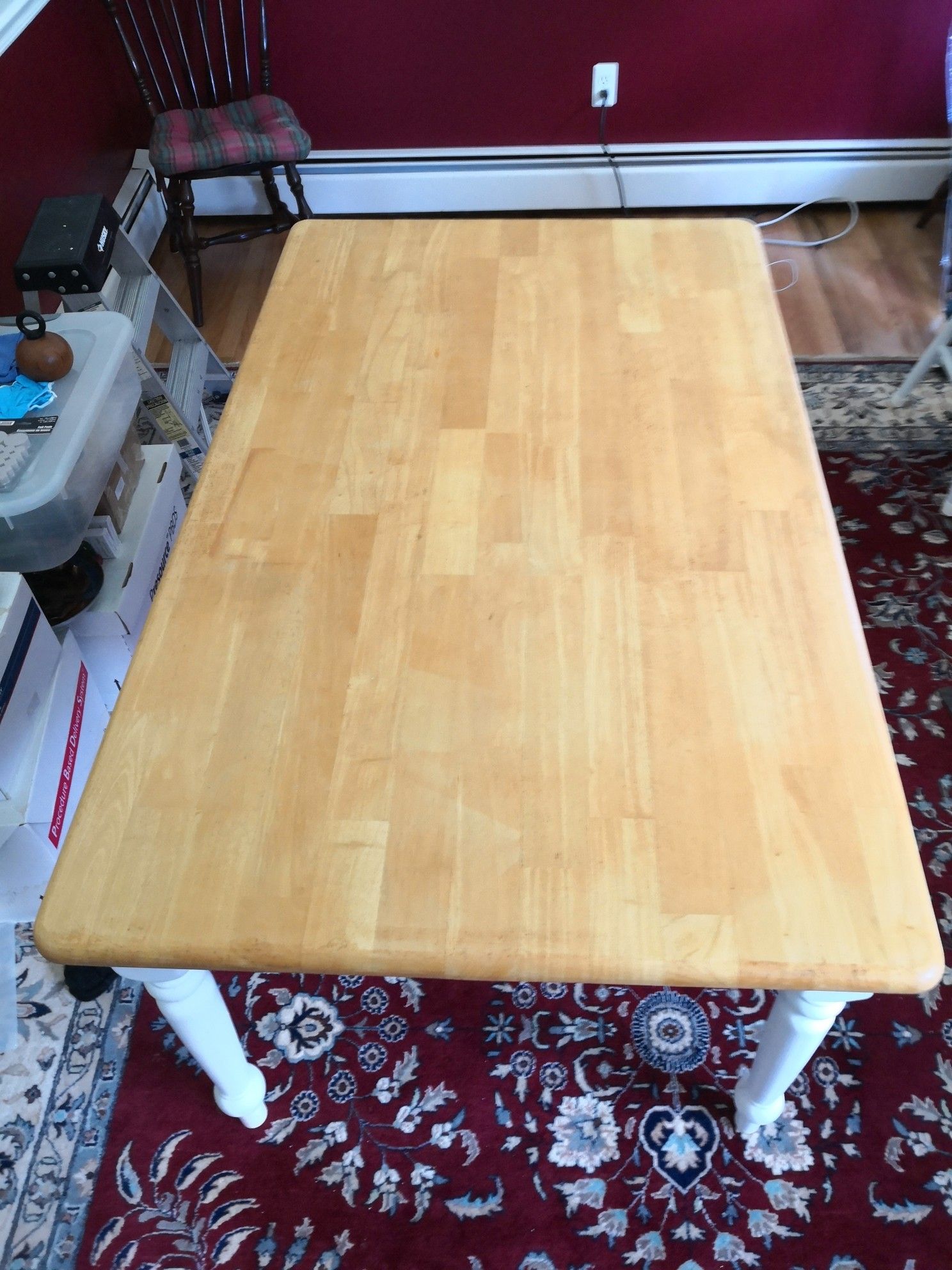 Large kitchen dining table with 4 chairs