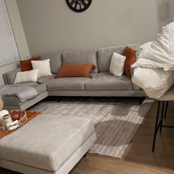 Couch With Ottoman 
