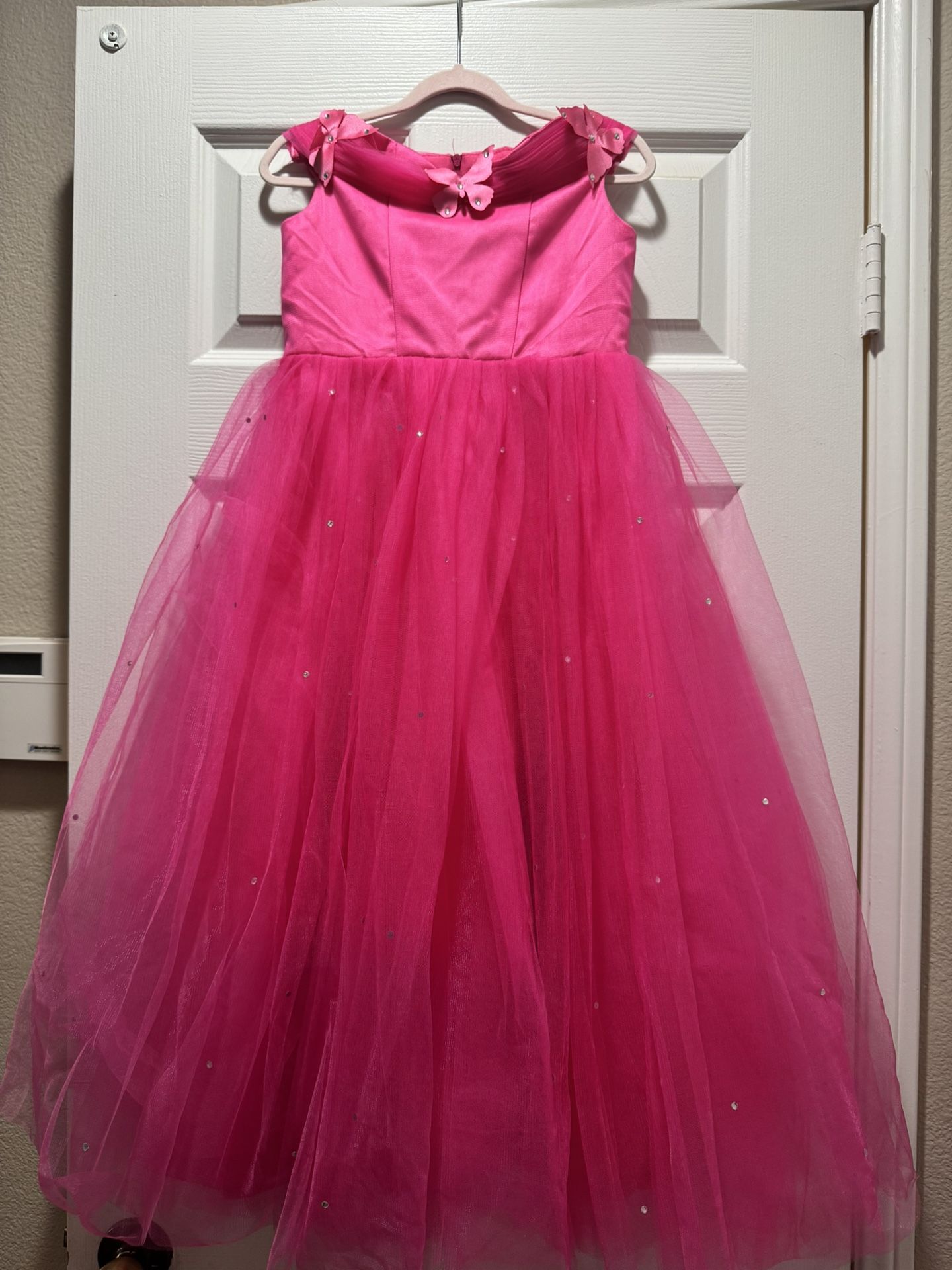 Pink Girls Party Dress