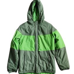 Columbia Lime Green Winter Jacket Size XL Omni-Tech Full Zip