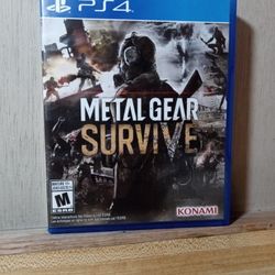 Ps4 Metal Gear Survive 