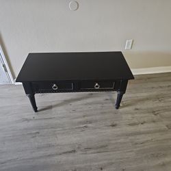 Black console table