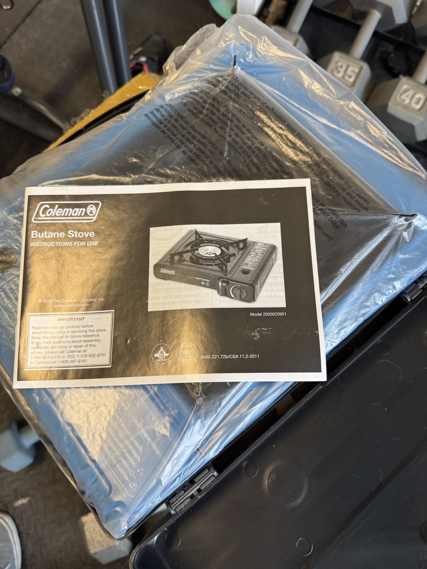 Coleman Portable Butane Stove — With Carry Case