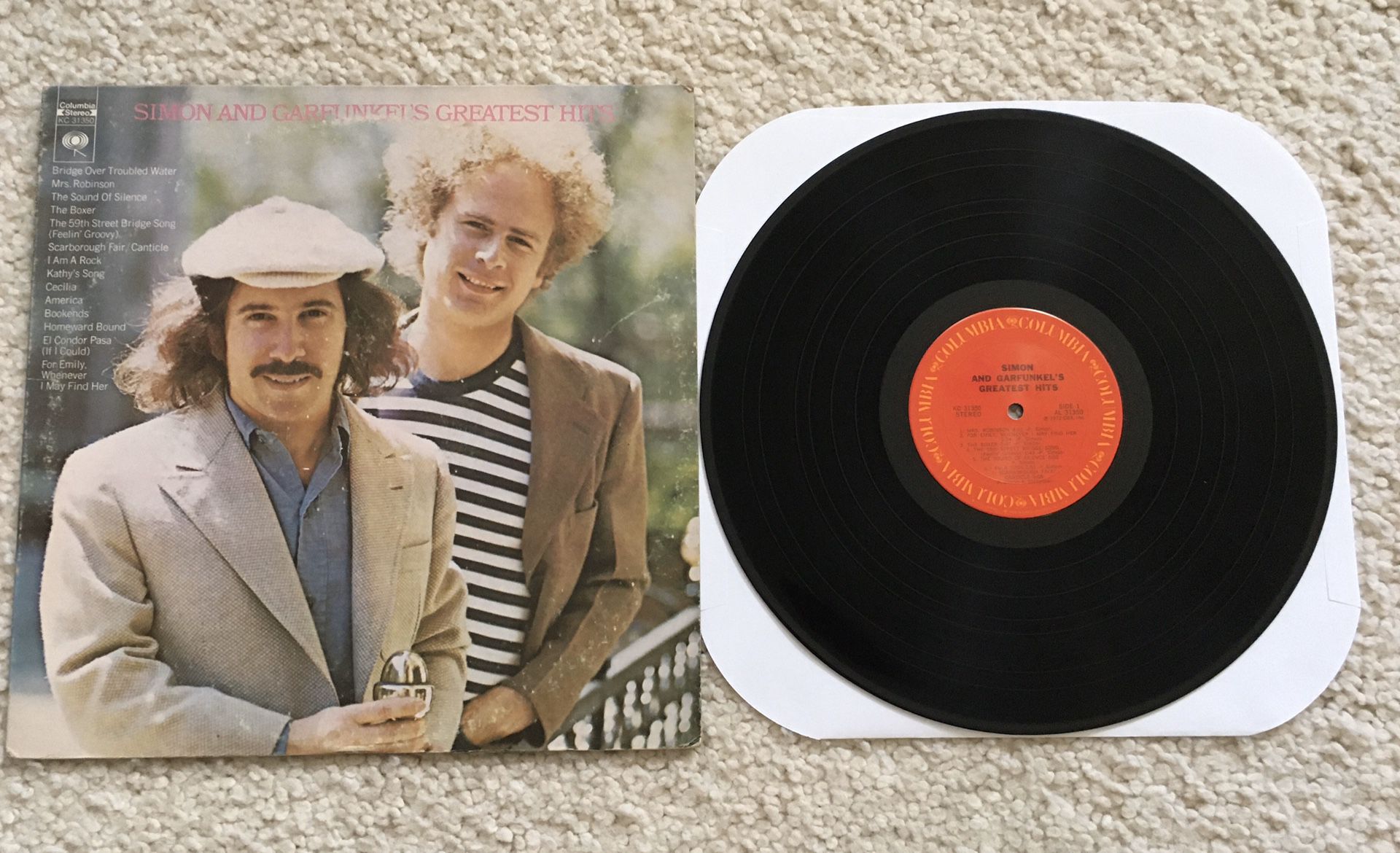 Simon & Garfunkel “Simon and Garfunkel’s Greatest Hits” vinyl lp 1972 Columbia Records Original Pressing not a reissue very nice copy Rock