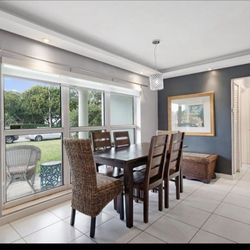 Solid Wood Dining Table With 6 Chairs. Solid Wood From Victoria’s Armoire 