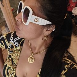 White GG Sunglasses 👓 🕶 😎 