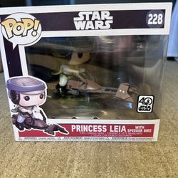 Star Wars Funko Pop Leia on speeder bike