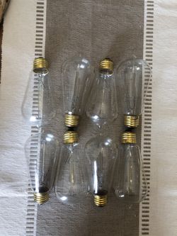 (8) Warm/Amber Edison Bulbs