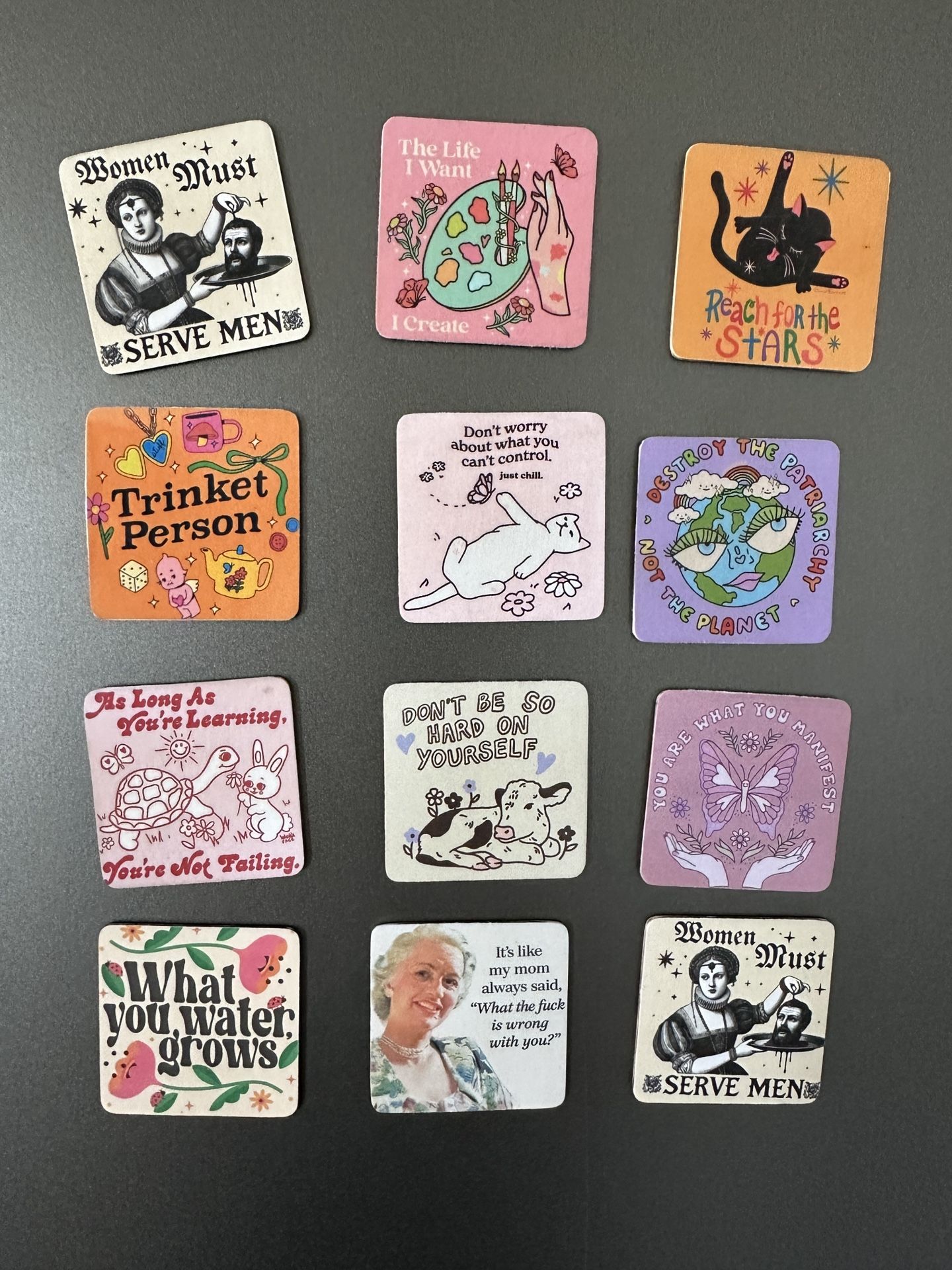 Decoupaged Wooden Magnets