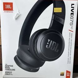JBL Live 675NC Wireless True Adaptive Noise-cancelling On-Ear Headphones