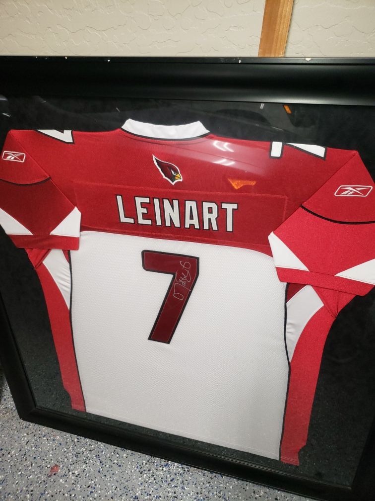 Matt Leinart Framed Autographed Jersey