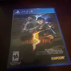 Resident evil 5 PS4 game