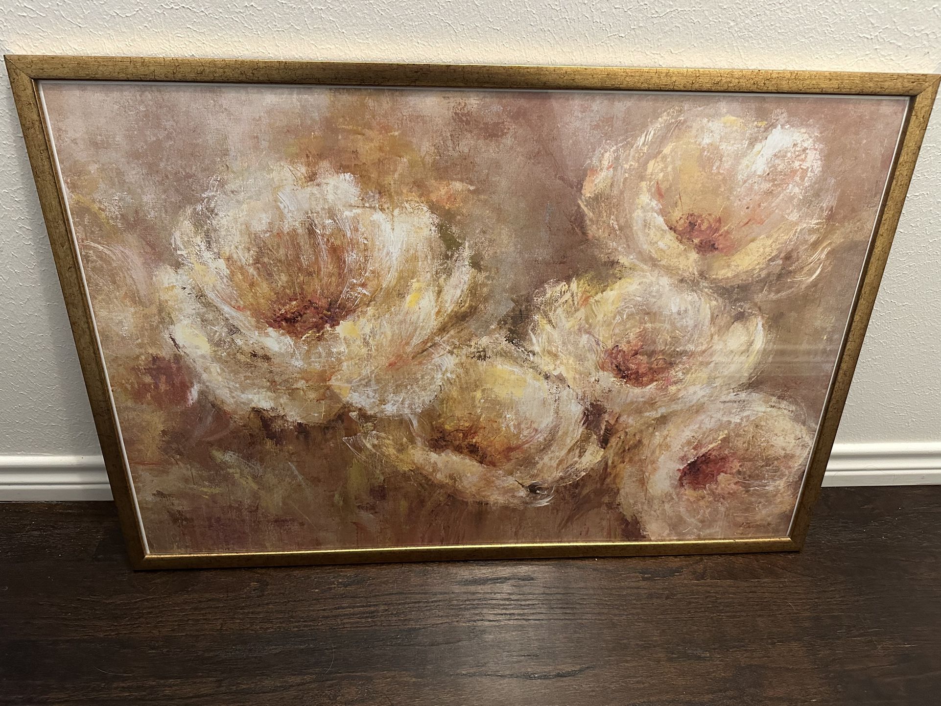 Gold Framed Flower Painting