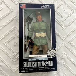 🇺🇸 Korean War USA Artillery Officer 1998 NIB soldier vintage  figure doll VHTF
