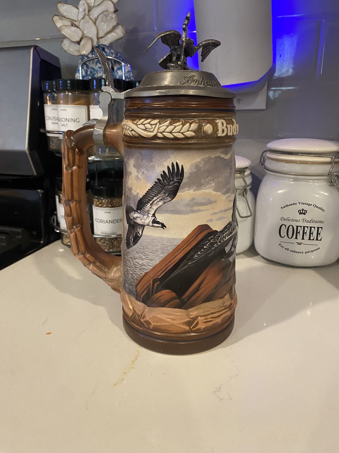 Birds Of Prey Budweiser Stein Limited Edition