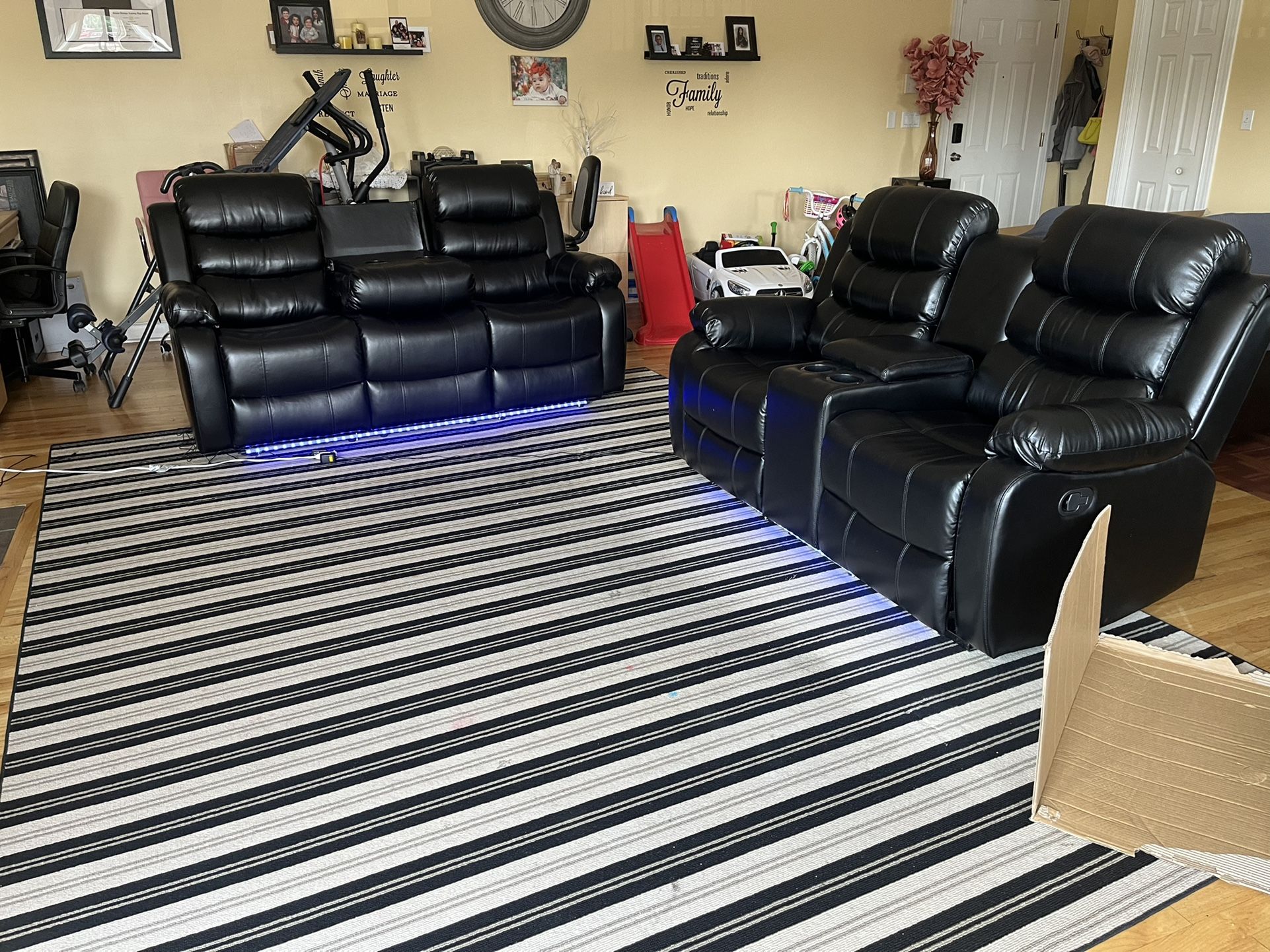 Brand New Reclining Sofa And Love Seat