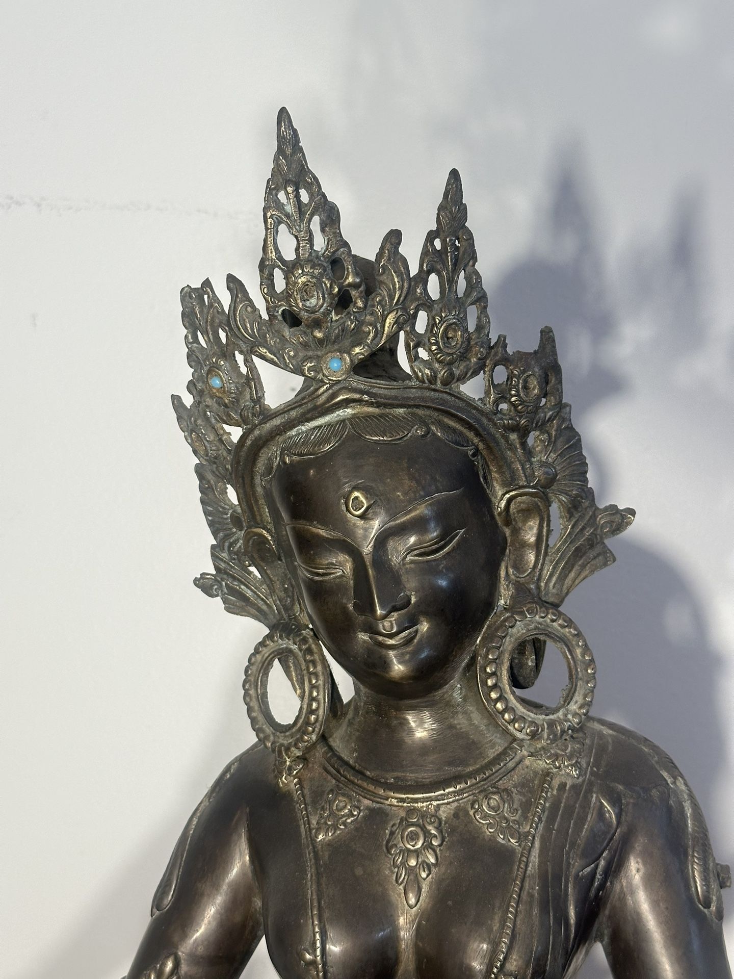 Large Bronze Standing Goddess Tara