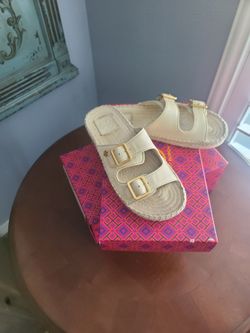 Tory Burch Double Buckle Espadrille Sandals