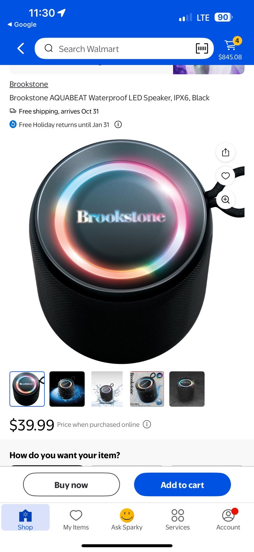 Brookstone Bluetooth Speaker