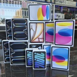 iPad 11th Gen, iPad Air M2 & M3, iPad Pro M4 11” & 13” iPad Mini A17 Pro ((Take It Home In Payments/ llévatelo a casa en pagos) 