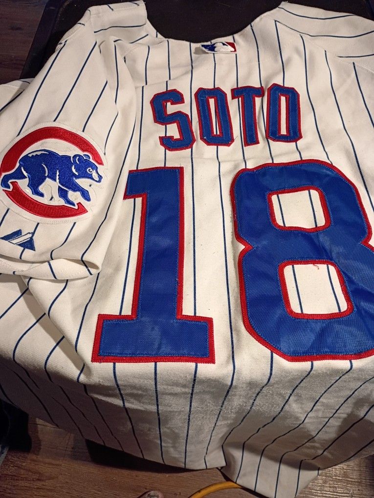CHICAGO CUBS #17 GEO ANY SOTO BASEBALL JERSEY. SIZE 44