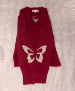 Girls butterfly cardigan