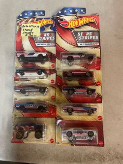 Hot Wheels 2020 set of 10 stars and stripes