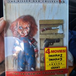 CHUCKY DVD COLLECTION  SEED OF CHUCKIE,BRIDE OF CHUCKY ,CHILDS PLAY 2 / 3.