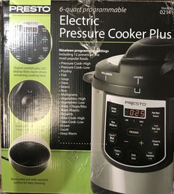 Prestó Olla Reina de presión eléctrica 6qt Electric pression cooker 6qt  Nuevas en su caja for Sale in Miami, FL - OfferUp