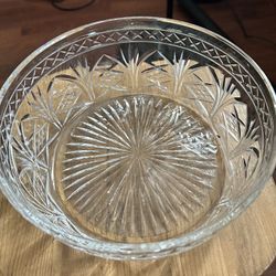 Glass flower bowl$2