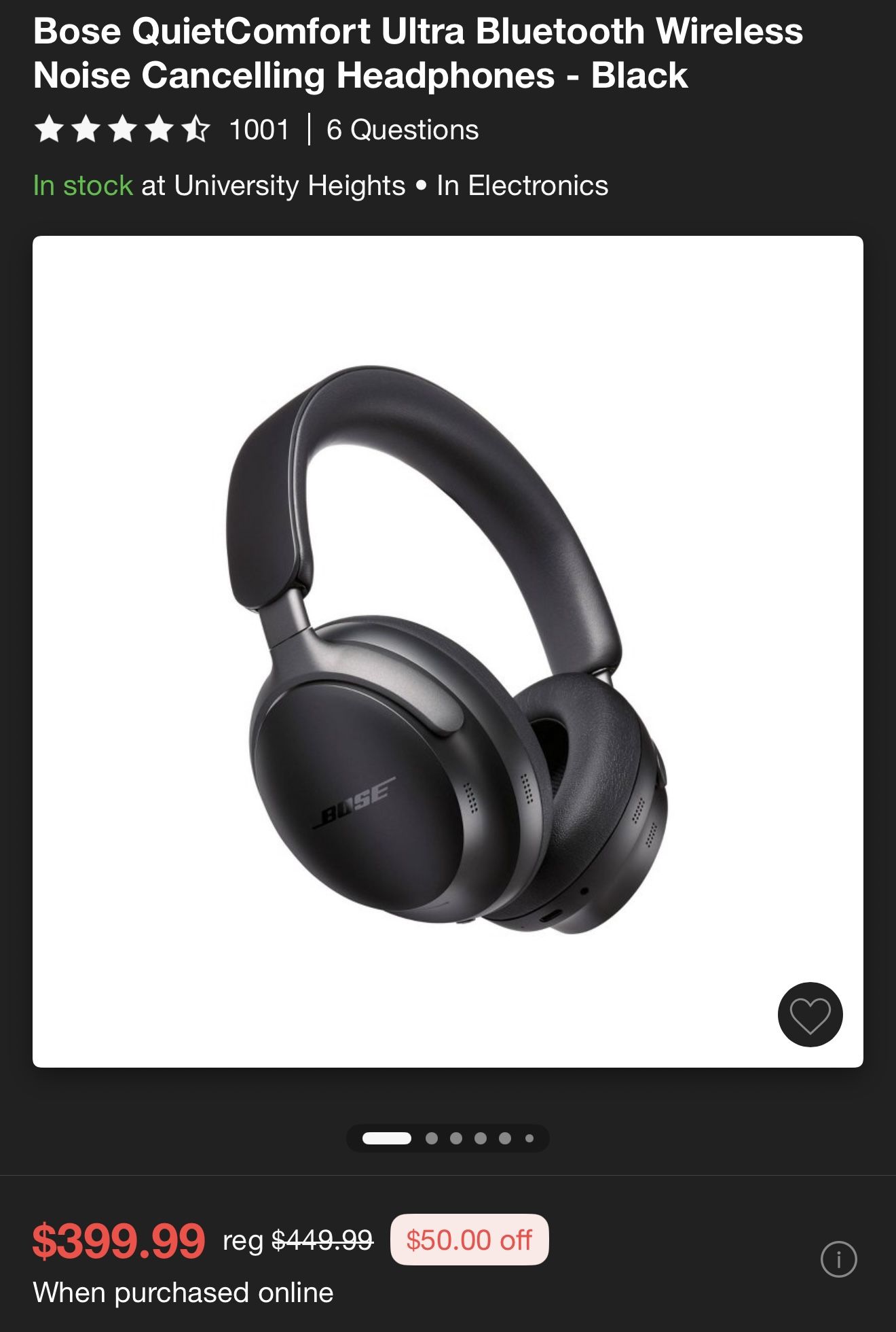 Bose QuietComfort Ultra Headphones