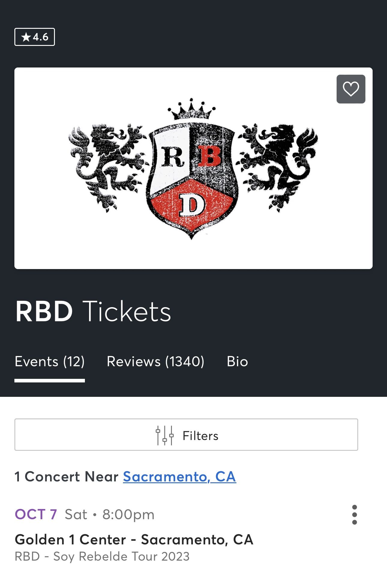 RBD Tickets 